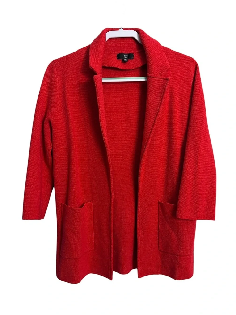 J.Crew 365 Red Sophie Open Blazer Cardigan Jacket Merino Blend - Picture 12 of 12